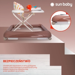 Chodzik dla dziecka ze stoperami i kierownicą Sun Baby B01.019.1.6 Krokodylek